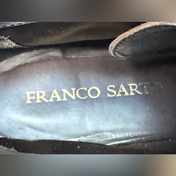 Franco Sarto Women’s Size 9 Brown Leather Suede Lace Up Ankle Wedge Boots - Picture 7 of 16